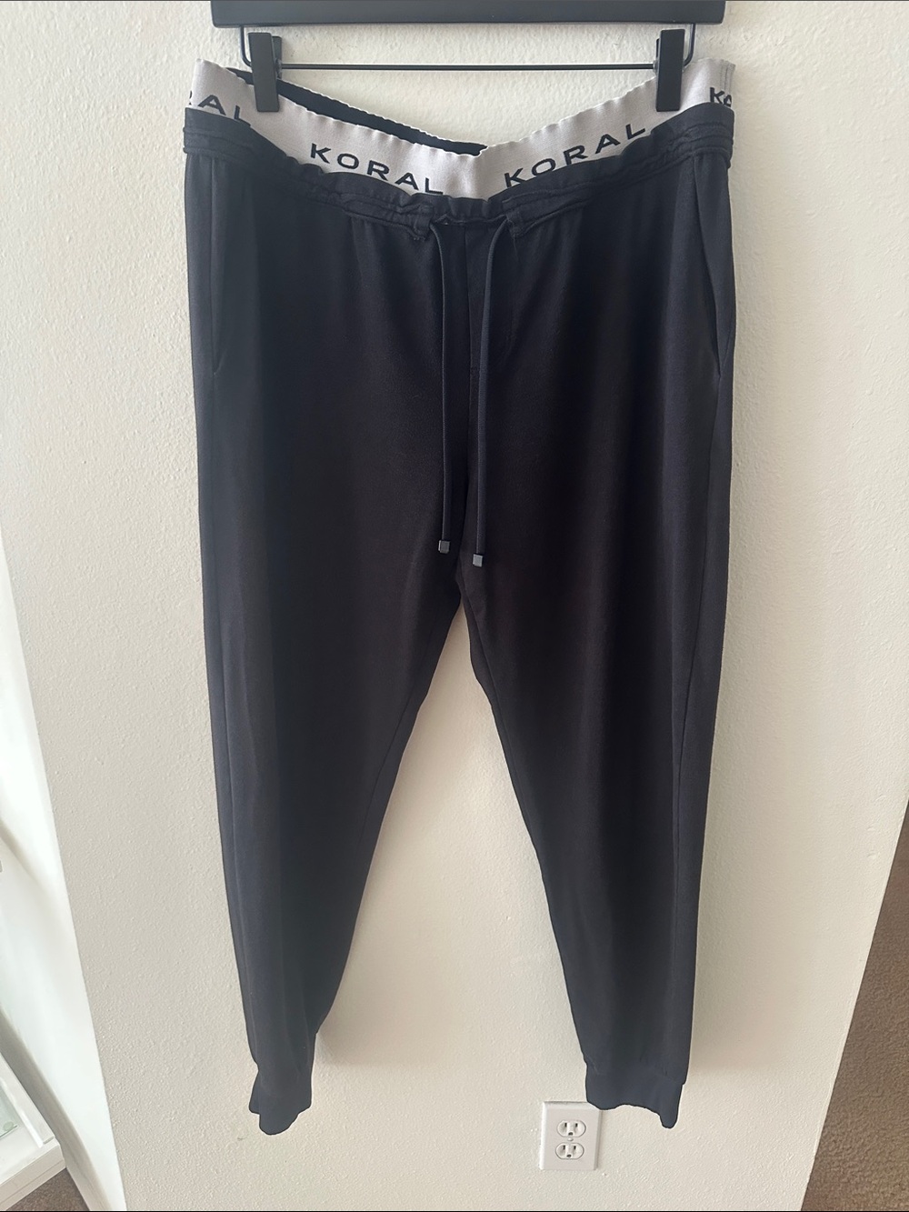 Koral Black Women’s  Logo-Waist Joggers